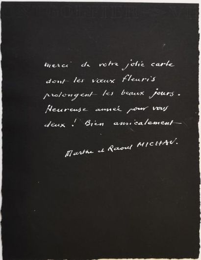 null Raoul MICHAU (1897-1981) : 
Composition
Aquarelle et gouache sur papier, signée...