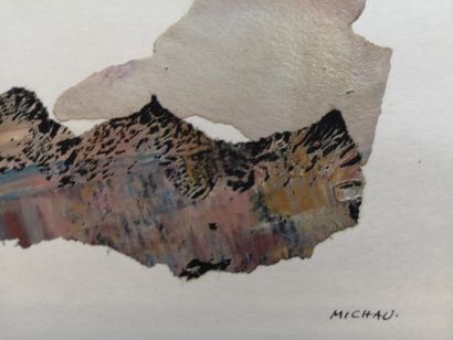 null Raoul MICHAU (1897-1981) :
Composition
Collage sur papier, signé en bas à droite,...