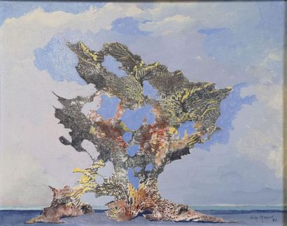 null Lily MASSON (1920-2019) :
Les Arbres : Brise marine, 1992
Acrylique sur toile,...