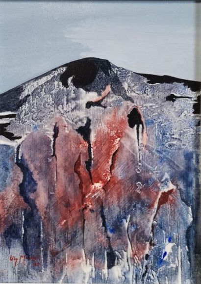 null Lily MASSON (1920-2019) :
Larmes de sang, 1992
Acrylique sur toile, signée et...