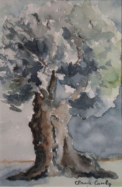 null Claude CAMHY (1939) : 
L'Arbre
Aquarelle, signée en bas à droite. 
29,5 x 19,5...