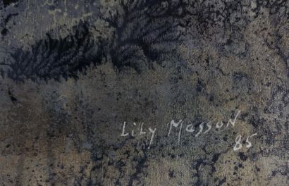 null Lily MASSON (1920-2019) :
Grand Duc lunaire, 1985
Acrylique sur papier, signée...