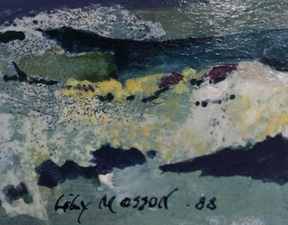 null Lily MASSON (1920-2019) :
Vent sur la Lande, 1988
Acrylo-vinylique sur papier,...