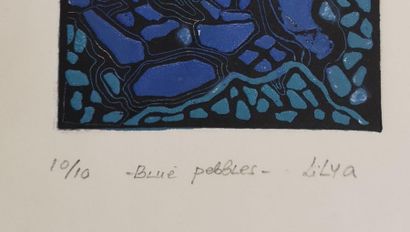 null LILYA Pavlovic-Dear (1947) : 
Blue pebbles
Gravure, signée en bas à droite,...