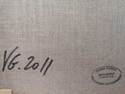 null Valérie GROENE (XXème siècle) :
Hommage à Paszko, 2011
Huile sur toile, signée...