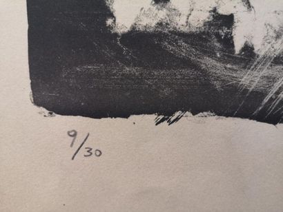 null André BRECHET (1921-1993) :
Composition
Lithographie, signée en bas à droite...