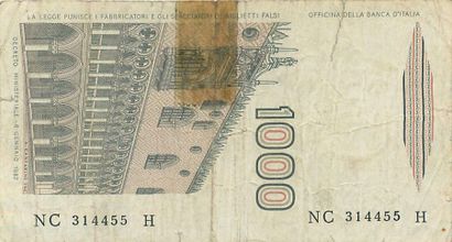 null 14 Billets Etrangers.
Etats-Unis : One Dollar, séries 1935 A.
Italie : 1000...