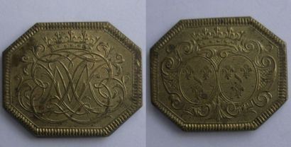 null Lot de 6 pièces asiatiques en argent et en bronze : 
Tiscal en argent à l'oiseau...