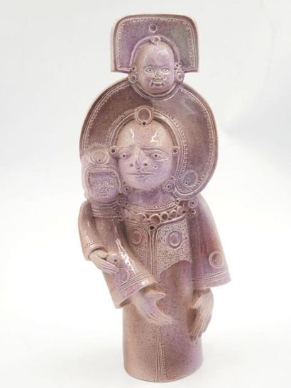 null Patrick de LOSOWITCH (XXe siècle)
Potier à Montbazens (Aveyron)
" La mère "
Sculpture...