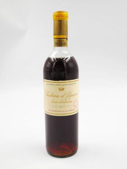 null Chateau Yquem 
Lur Saluces 
1971 

Mi shoulder + and runny bottle 