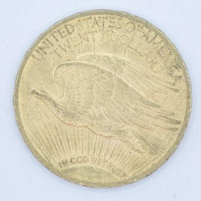 null 1 pièce de 20 dollars Or Saint-Gaudens 1910.

Poids : 33,46 g.

(Usure)

Estimation...