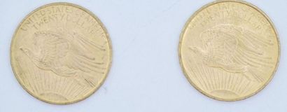 null 2 gold 20-dollar coins Saint-Gaudens 1908.

Weight: 66.97 g.



Estimation and...