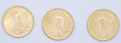 null 3 pièces de 20 dollars Or Saint-Gaudens 1924.

Poids : 100,42 g.



Estimation...
