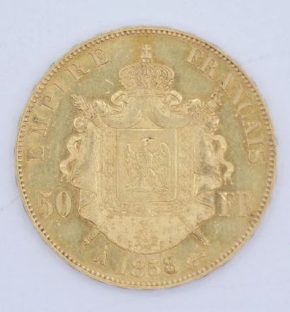 null 1 pièce de 50 francs Or Napoléon III 1858 A.

Poids : 16,12 g.



Estimation...