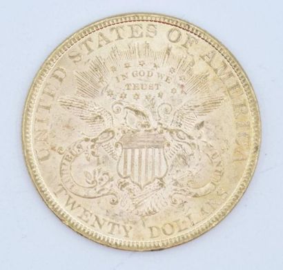 null 1 pièce de 20 dollars Or Liberty 1895.

Poids : 33,48 g. 

(usures).



Estimation...