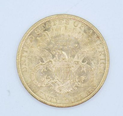 null 1 pièce de 20 dollars Or Liberty 1905 S.

Poids : 33,47 g.

(usures).



Estimation...