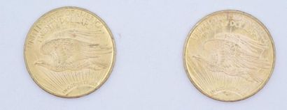 null 2 pièces de 20 dollars Or Saint-Gaudens 1924.

Poids : 67,02 g.

(Dont une usure)

Estimation...