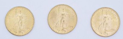 null 3 pièces de 20 dollars en or Saint-Gaudens 1924.

Poids : 100,48 g.



Estimation...