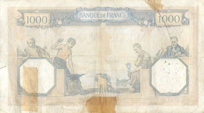 null 11 Billets de Banque. France.
5 Francs 1943, 10 Francs 1939, 10 Francs 1941,...