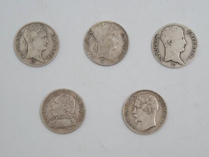 null 5 Monnaies Empire et Royale. France.
3-Napoléon Empereur. 5 Francs. 1806 BB...