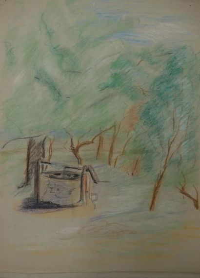 null 20th century school.

The well.

Pencils and pastels on paper.

30.5 x 24.5...