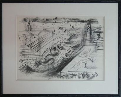 null André MASSON (1896-1987) :

Lagoon location (Venice), circa 1951

Charcoal and...