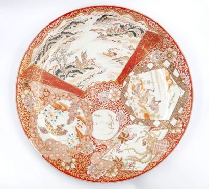 null JAPAN

Large dish with Satsuma décor of animated scenes in storerooms 

H. 8...