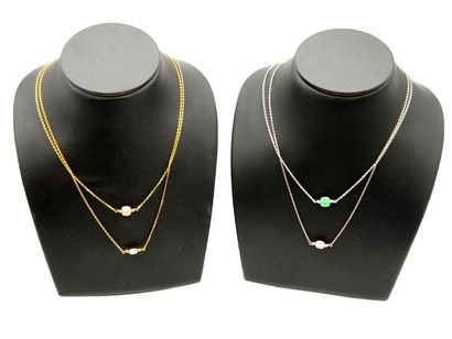 null YUNA, Paris

Set of four 925 sterling silver and 925 sterling silver gold-plated...