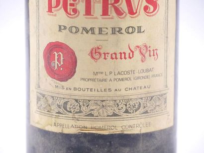 null Une bouteille PRETUS Pomerol, 1979
Étiquette très légèrement abimée 
Niveau...