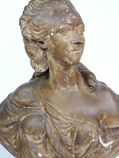 null According to Augustin PAJOU (1730-1809),

Jeanne Becu, Countess of Barry

Bust...