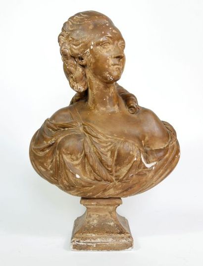 null According to Augustin PAJOU (1730-1809),

Jeanne Becu, Countess of Barry

Bust...