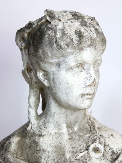 null BUZZONETTI,

Jeune femme

Sculpture en marbre blanc, signée.

H : 44 cm.

Socle...