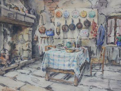 null Georges CHAPPUIS (XXe siècle)

La cuisine provençale

Aquarelle sur papier sous...