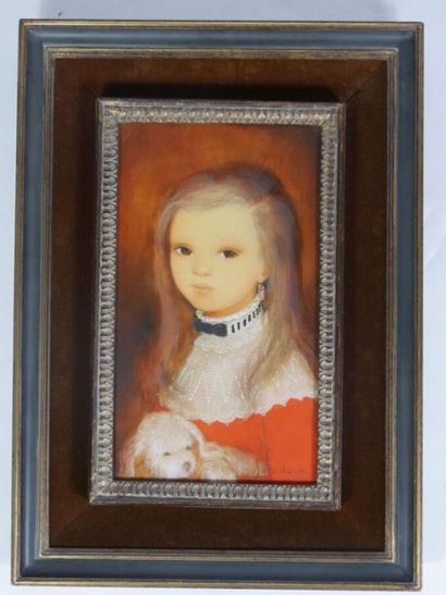 null Guy SERADOUR (1922-2007)

Portrait de jeune fille au chien

Huile sur toile...