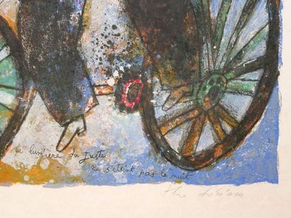 null Théo TOBIASSE (1927-2012)
The light of the righteous does not go out at night
Lithograph...