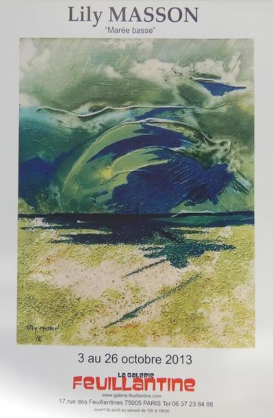 null Lily Masson (1920-2019): Set of 6 Posters.
Two posters from the Galerie Feuillantine,...