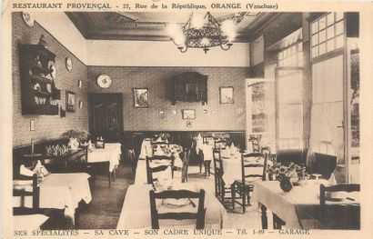 null 30 COFFEE-RESTAURANT POST CARDS: Province. Including" Auxerre-Rue du Temple-le...