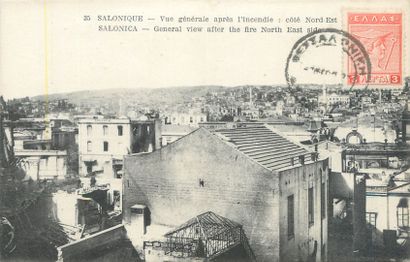 null 32 SALONIC POST CARDS: Miscellaneous. Including" General view after the fire...