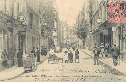 null 48 PARIS POST CARDS: Various boroughs. Including" Snapshot of Foire-La Porcelaine,...
