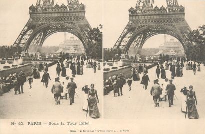 null 29 STEREOSCOPE VIEW POST CARDS: On Paper. Various Publishers. 22cp-Paris, 5-Province...
