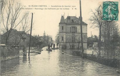 null 149 FLOOD POSTCARDS: Majority Paris Region. 141cp- Floods 1910, 1cp- Floods...