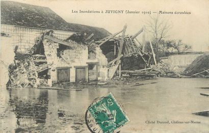 null 11 POSTCARDS EMERGENCY & DISASTER: Marne Selection. "Revolution in Champagne-April...
