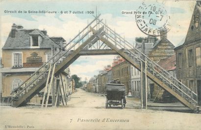 null 21 CAR POST CARDS: Various. Including" Entrance of the Ateliers Aubert in Houdan,...