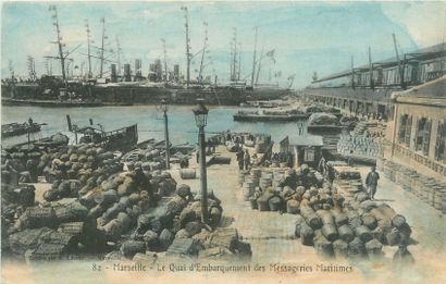 null 88 MARSEILLES POST CARDS: Various boroughs. Including" The Embarkation Quay...
