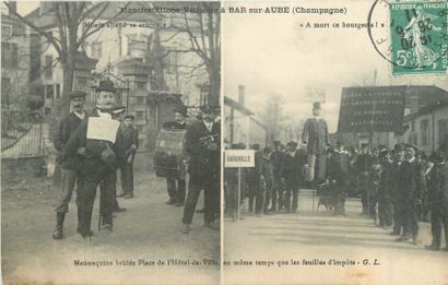 null 15 STRIKE & EVENT POST CARDS: Various Departments. Including" General Strike...