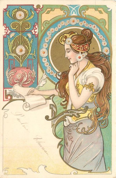 null 78 WOMEN'S POST CARDS: Ilustrators, Illustrations, Fantasy & Real. Including"...