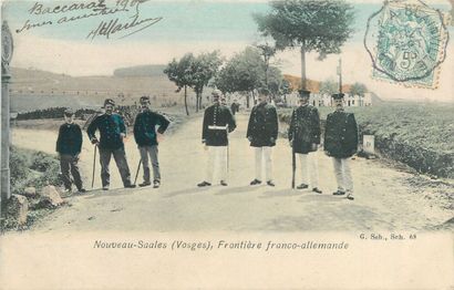 null 197 MILITARIA POSTCARDS: France & Germany. Including" French-German border at...