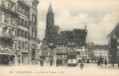 null 91 ALSACE POST CARDS: Depots 67-54cp and 68-37cp. Cities, qqs villages, qqs...