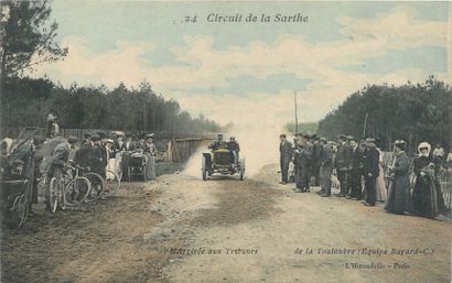  21 CAR POST CARDS: Various. Including" Entrance of the Ateliers Aubert in Houdan,...