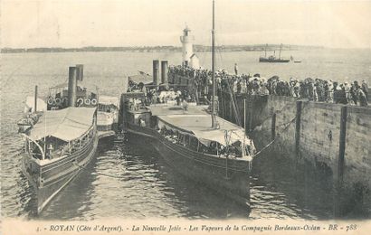 null 37 CARTES POSTALES BATEAUX : Divers - France. Dont" La Provence, Société Générale-La...